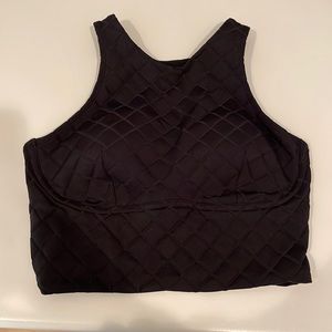 Lululemon Womens Size 6 Black Racerback Training Sports Bra